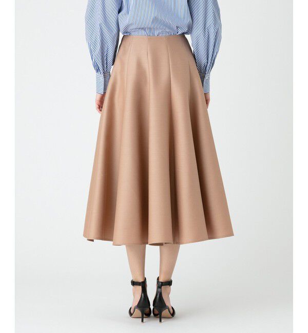 LOULOU WILLOUGHBY「【LOULOU WILLOUGHBY】シルクウールマーメイドフレアスカート」|フレア|