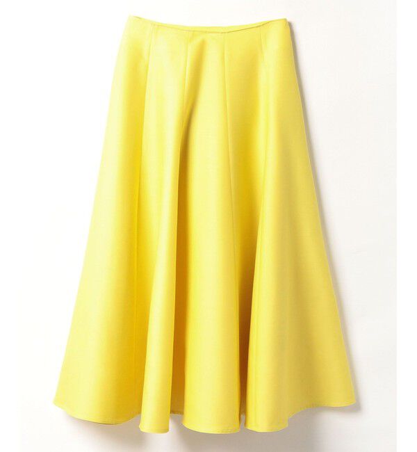 LOULOU WILLOUGHBY「【LOULOU WILLOUGHBY】シルクウールマーメイドフレアスカート」|フレア|イエロー