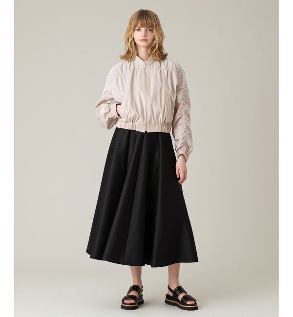 LOULOU WILLOUGHBY「【LOULOU WILLOUGHBY】シルクウールマーメイドフレアスカート」|フレア|