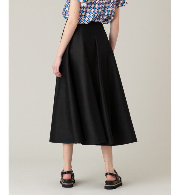 LOULOU WILLOUGHBY「【LOULOU WILLOUGHBY】シルクウールマーメイドフレアスカート」|フレア|