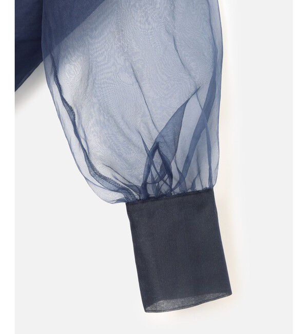 LOULOU WILLOUGHBY「《ドラマ着用》【LOULOU WILLOUGHBY】シルキーリボンブラウス」|シャツ・ブラウス|