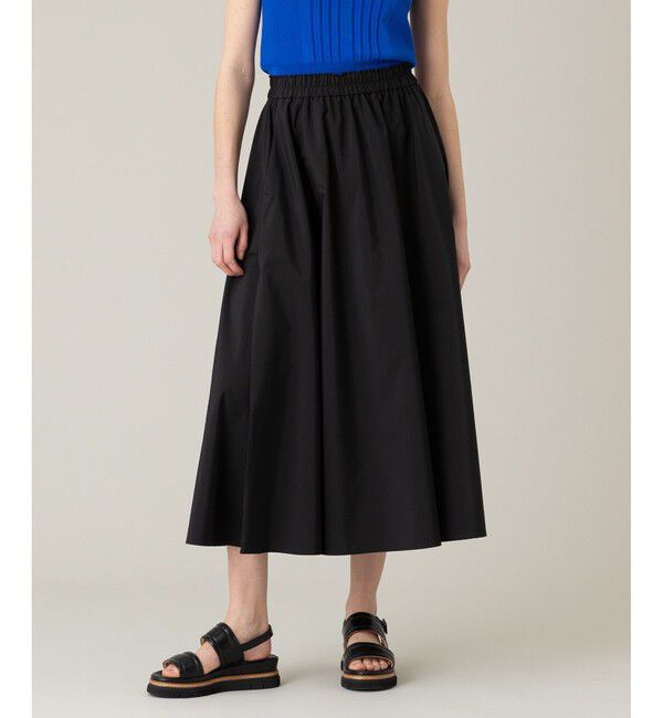 LOULOU WILLOUGHBY「【LOULOU WILLOUGHBY】タフタタックフレアスカート」|フレア|