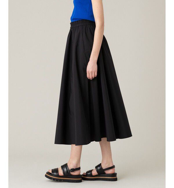 LOULOU WILLOUGHBY「【LOULOU WILLOUGHBY】タフタタックフレアスカート」|フレア|