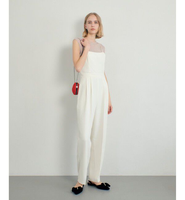 LOULOU WILLOUGHBY「【LOULOU WILLOUGHBY】ビスチェオールインワン」|オールインワン|オフホワイト