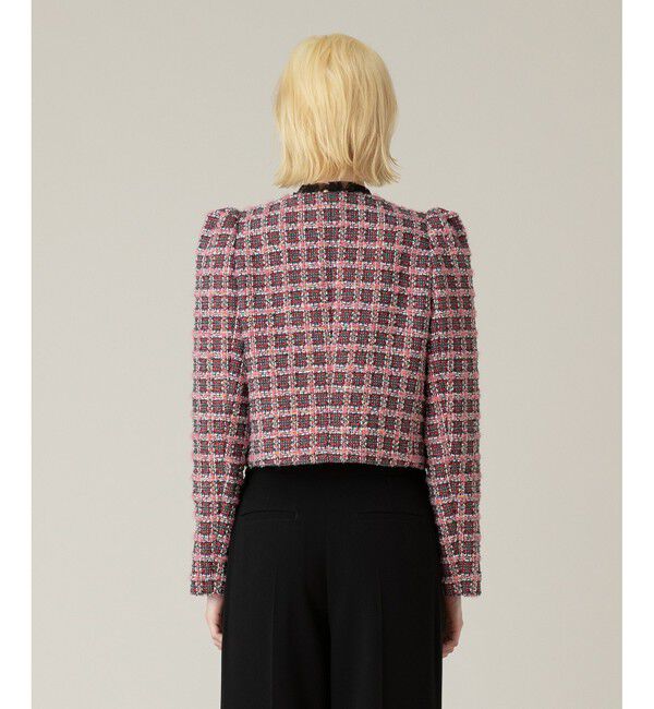 LOULOU WILLOUGHBY「【LOULOU WILLOUGHBY】TOURNIERツイードショートジャケット」|ノーカラージャケット|