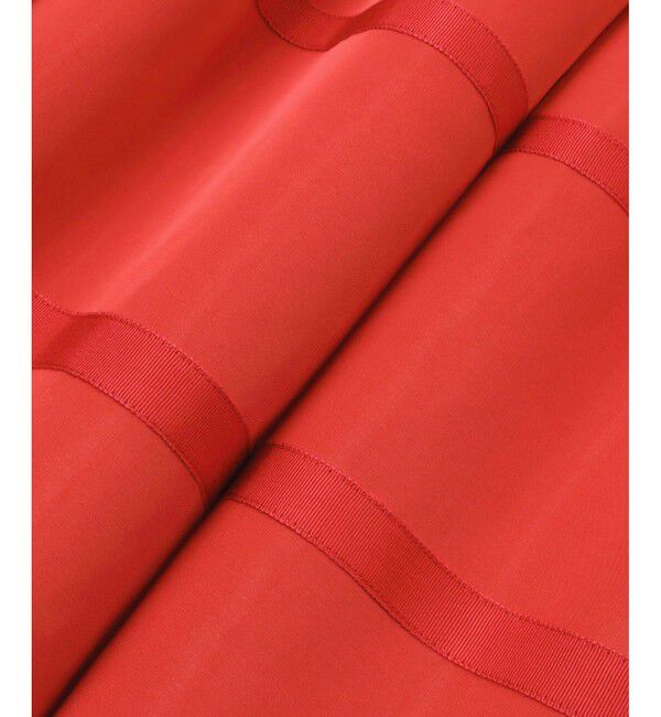 LOULOU WILLOUGHBY「【LOULOU WILLOUGHBY】リボントリミングタックスカート」|フレア|