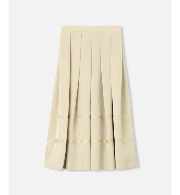 LOULOU WILLOUGHBY「【LOULOU WILLOUGHBY】リボントリミングタックスカート」|フレア|