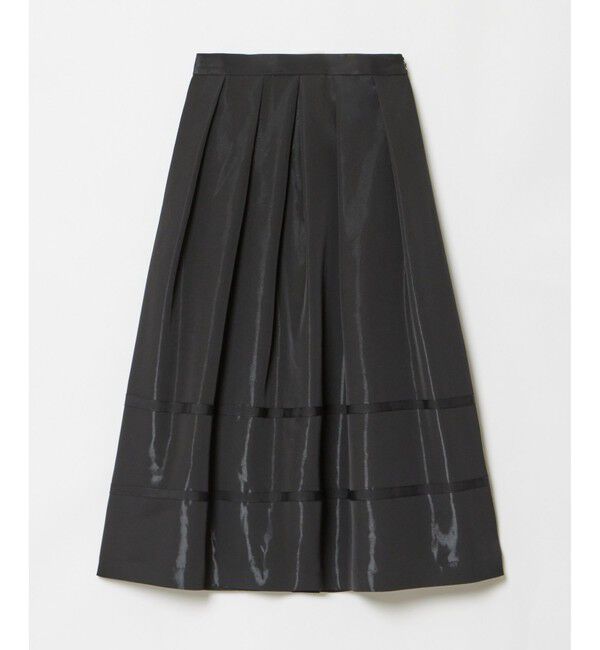 LOULOU WILLOUGHBY「【LOULOU WILLOUGHBY】リボントリミングタックスカート」|フレア|