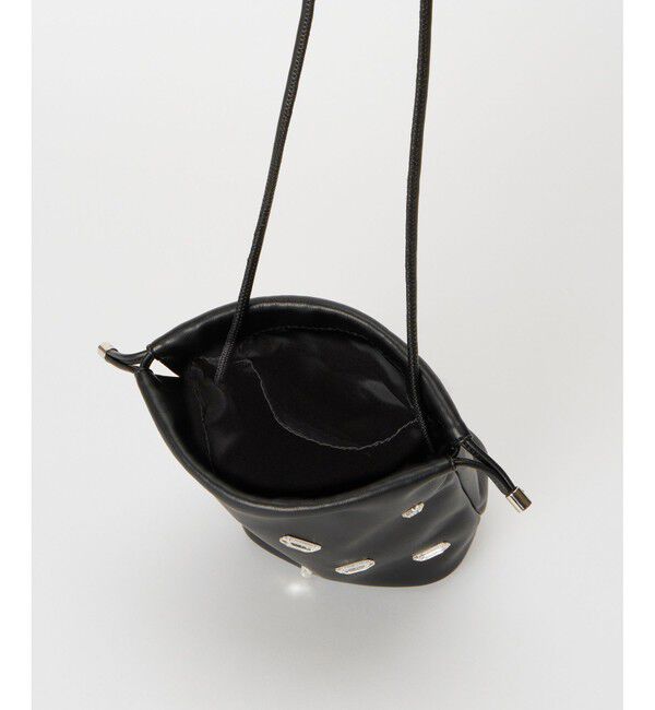 allureville「フェイクレザービジューポシェット ショルダーバッグ」|ショルダー・メッセンジャー|