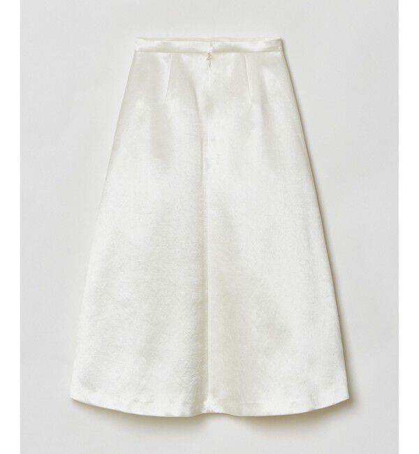 allureville「アセテートサテンボンディングスカート」|フレア|