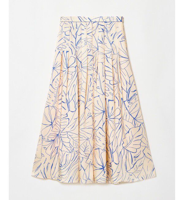 allureville「スケッチボタニカルプリントタックフレアスカート」|フレア|