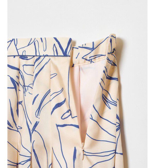 allureville「スケッチボタニカルプリントタックフレアスカート」|フレア|