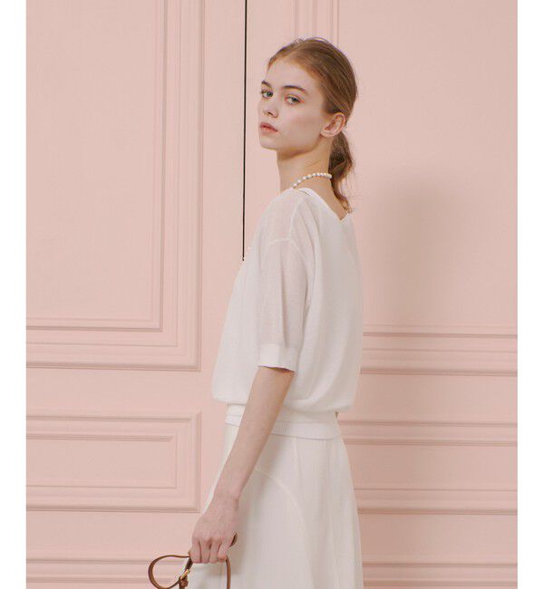 LOULOU WILLOUGHBY「【LOULOU WILLOUGHBY】ワンショルダーアンサンブル」|ニット・セーター|