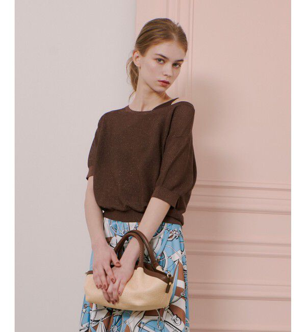 LOULOU WILLOUGHBY「【LOULOU WILLOUGHBY】ワンショルダーアンサンブル」|ニット・セーター|