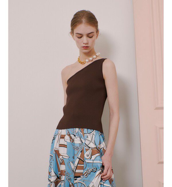 LOULOU WILLOUGHBY「【LOULOU WILLOUGHBY】ワンショルダーアンサンブル」|ニット・セーター|