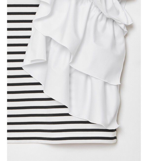 LOULOU WILLOUGHBY「【LOULOU WILLOUGHBY】ギャザーレイヤーＴシャツ」|Tシャツ・カットソー|