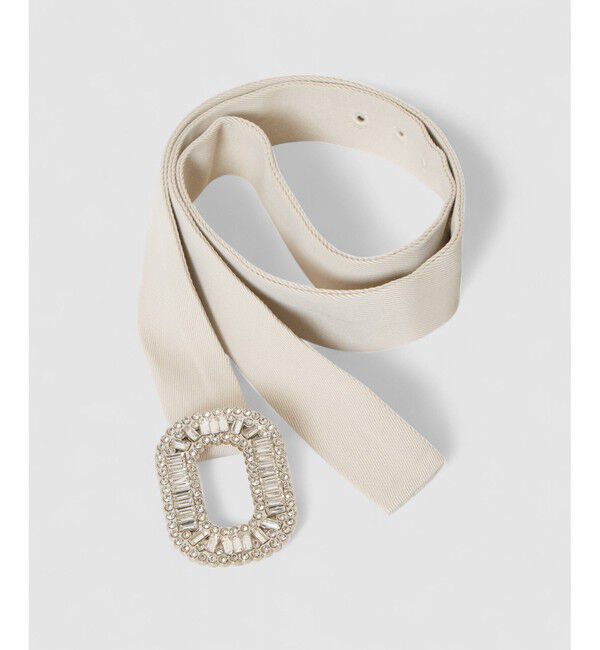 LOULOU WILLOUGHBY「【LOULOU WILLOUGHBY】ビジューバックルパンツ」|チノ|