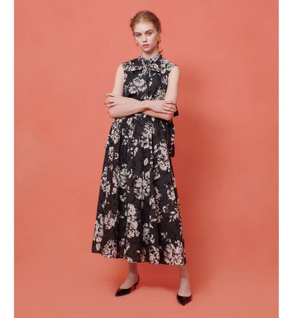 LOULOU WILLOUGHBY「【LOULOU WILLOUGHBY】モノトーンフラワー刺繍ブラウス」|シャツ・ブラウス|