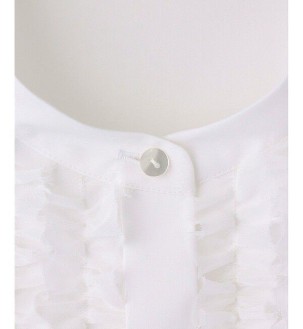 LOULOU WILLOUGHBY「【LOULOU WILLOUGHBY】フロントシアーフリルブラウス」|シャツ・ブラウス|