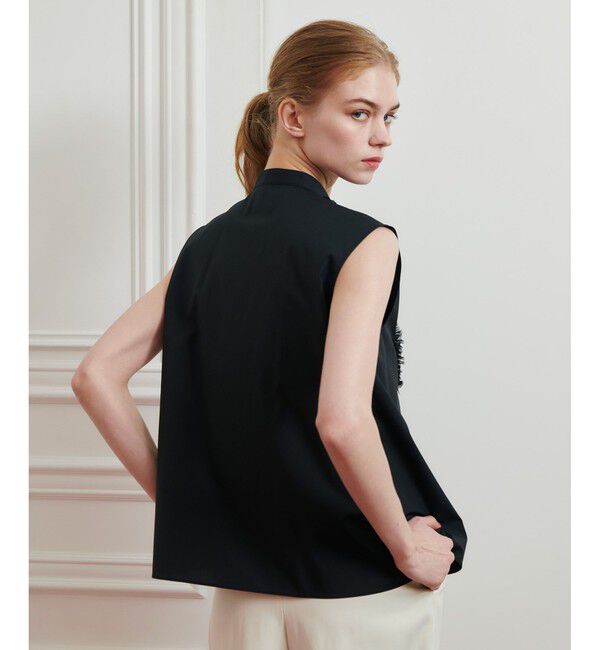 LOULOU WILLOUGHBY「【LOULOU WILLOUGHBY】フロントシアーフリルブラウス」|シャツ・ブラウス|