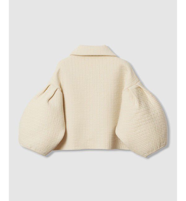 LOULOU WILLOUGHBY「【LOULOU WILLOUGHBY】ダブルジャガードパフニットジャケット」|ニット・セーター|