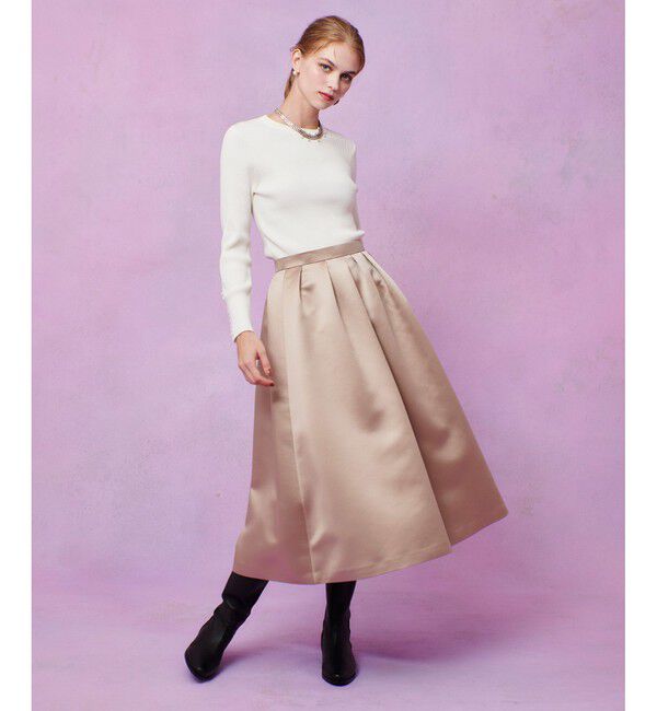 LOULOU WILLOUGHBY「【LOULOU WILLOUGHBY】フリルスリットプルオーバー」|ニット・セーター|