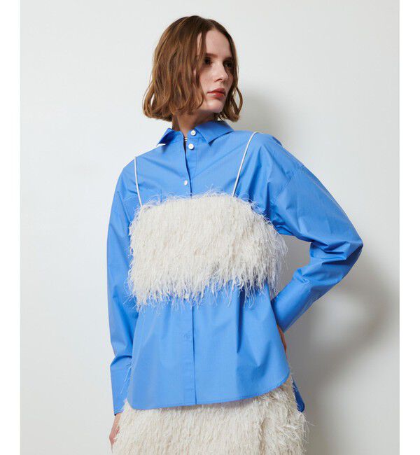 allureville「フェザービスチェ」|シャツ・ブラウス|アイボリー