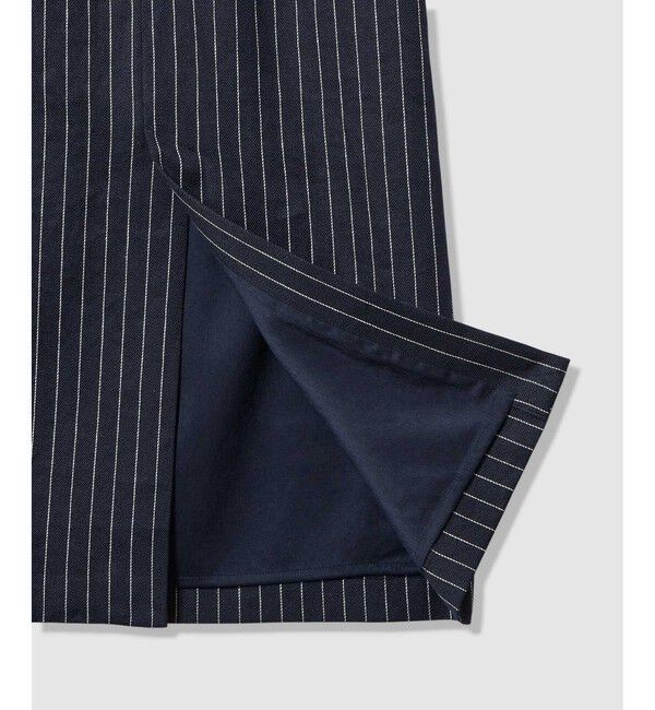 allureville「リネンストライプジャンパーワンピース」|ワンピース|