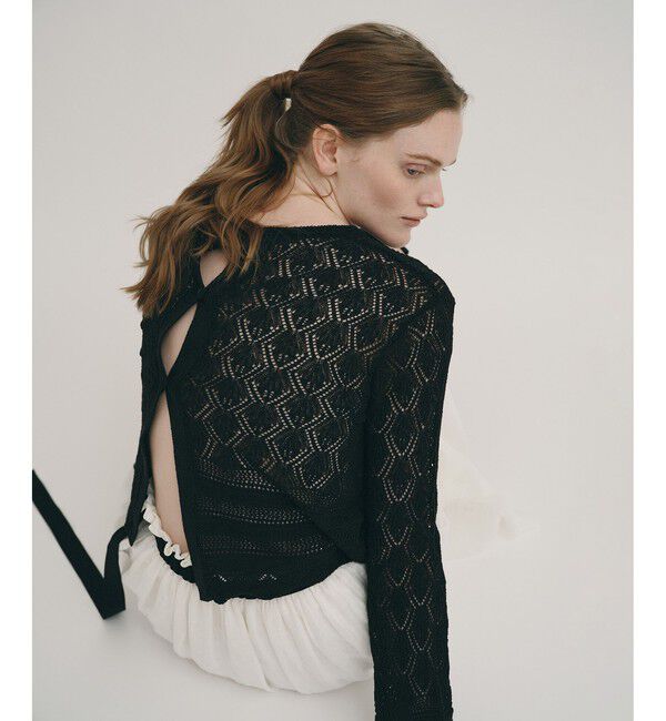 allureville「レースニットプルオーバー」|ニット・セーター|