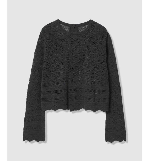 allureville「レースニットプルオーバー」|ニット・セーター|