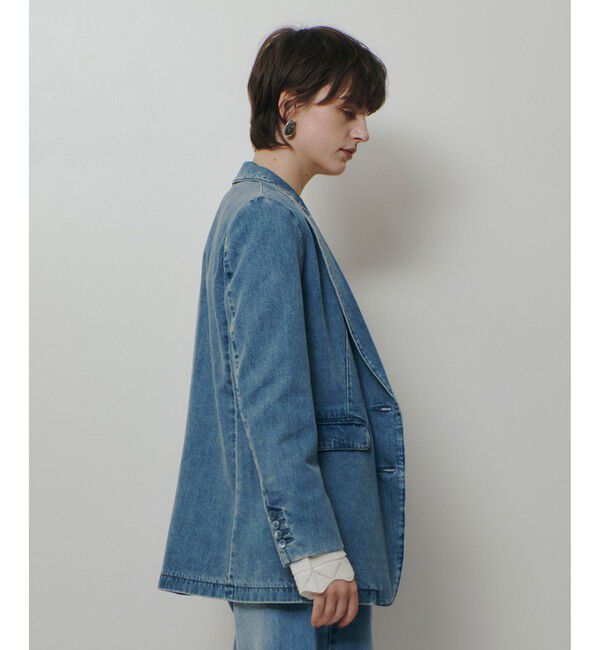allureville「デニムシングルジャケット」|デニムジャケット|