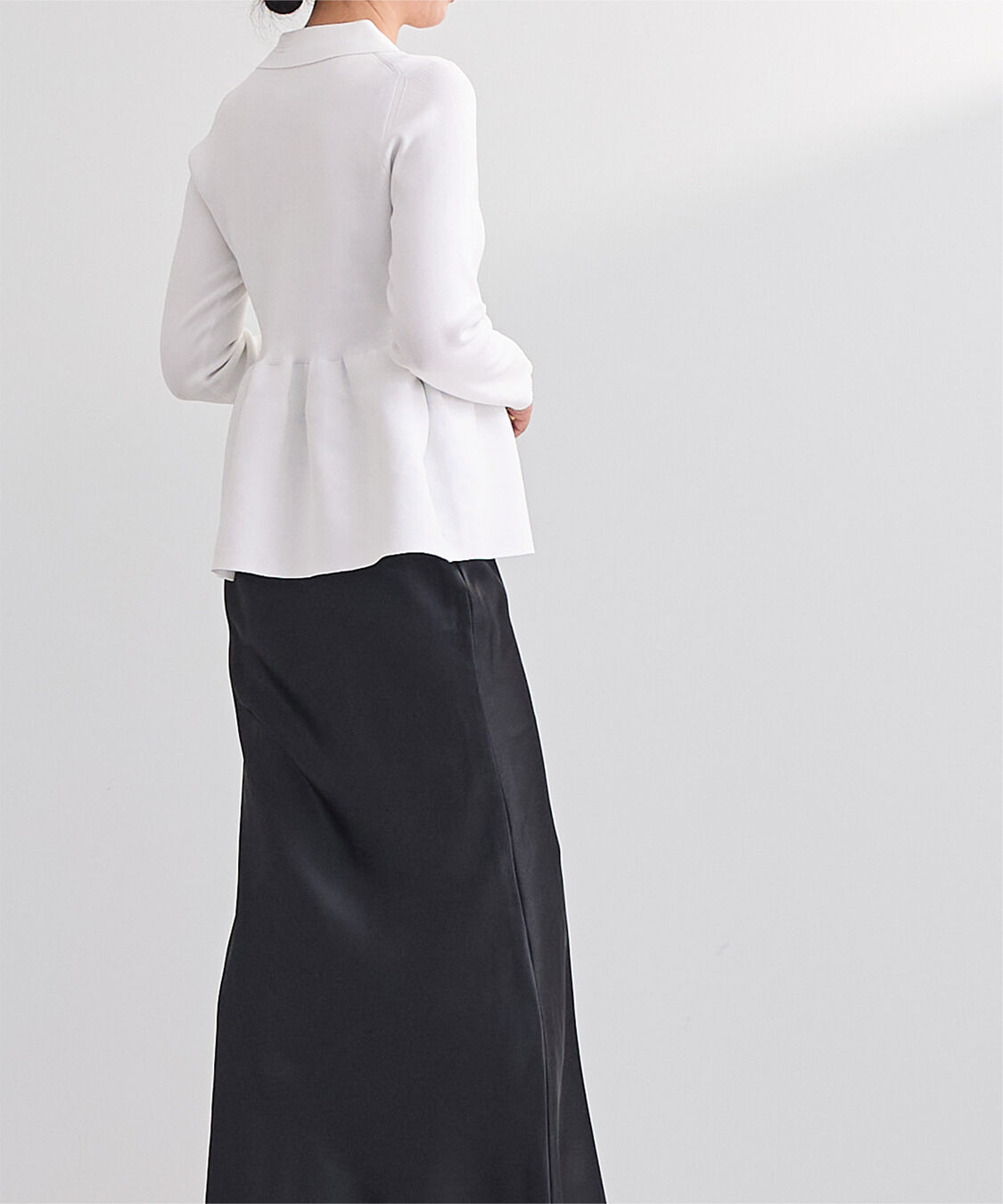 ur's「ウエストペプラムポロニットカーディガン」|ニット・セーター|