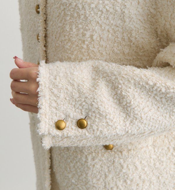  「アソートツィードノーカラージャケット」|テーラードジャケット|