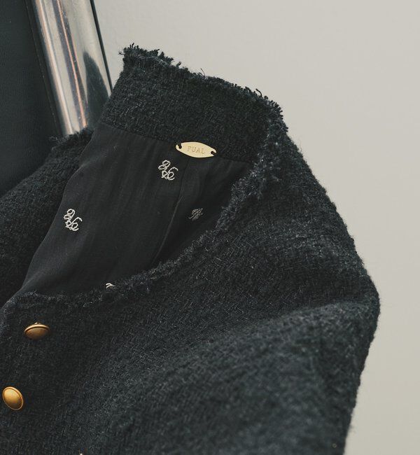  「アソートツィードノーカラージャケット」|テーラードジャケット|