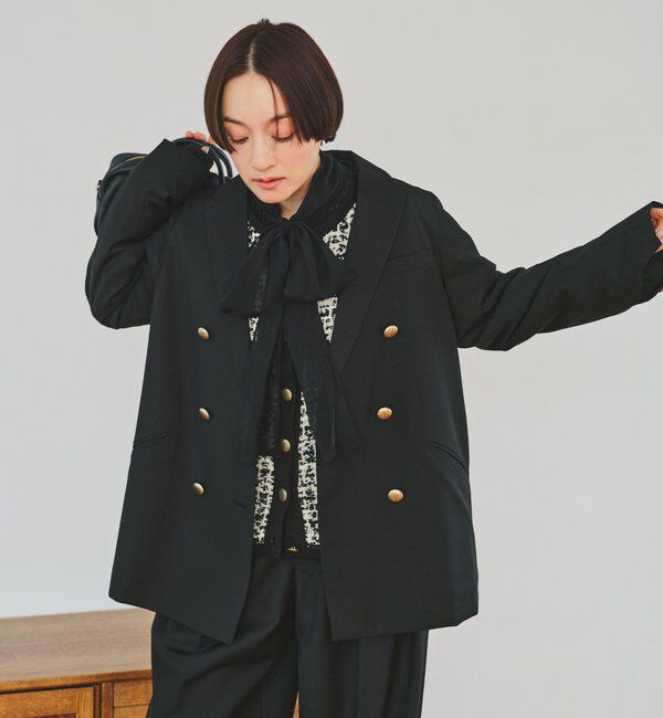  「シアーリボンタイ2WAYブラウス」|シャツ・ブラウス|