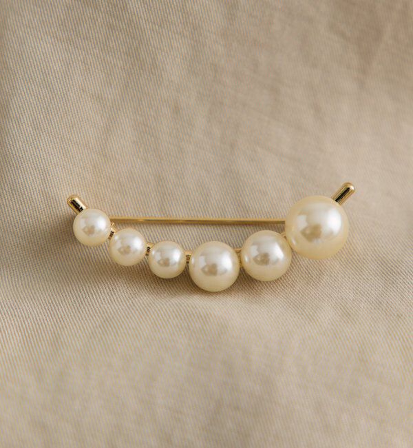  「パールカーブブローチ」|ネックレス|