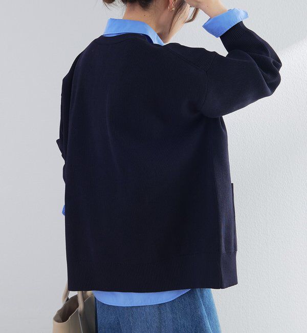  「【WEB限定/Du noir】スポンディッシュBIG Vネックカーディガン」|カーディガン|