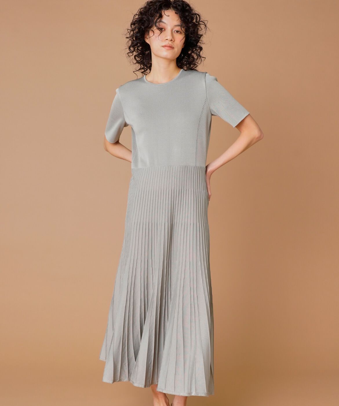 la veille by SUPERIOR CLOSET「プリーツニットワンピース」|ワンピース|