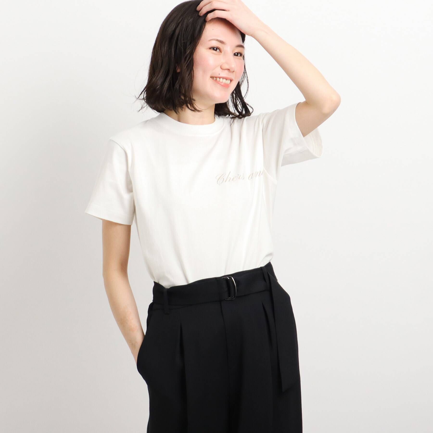 COUP DE CHANCE「【WORLD for the World】メッセージプリントTシャツ」|Tシャツ・カットソー|