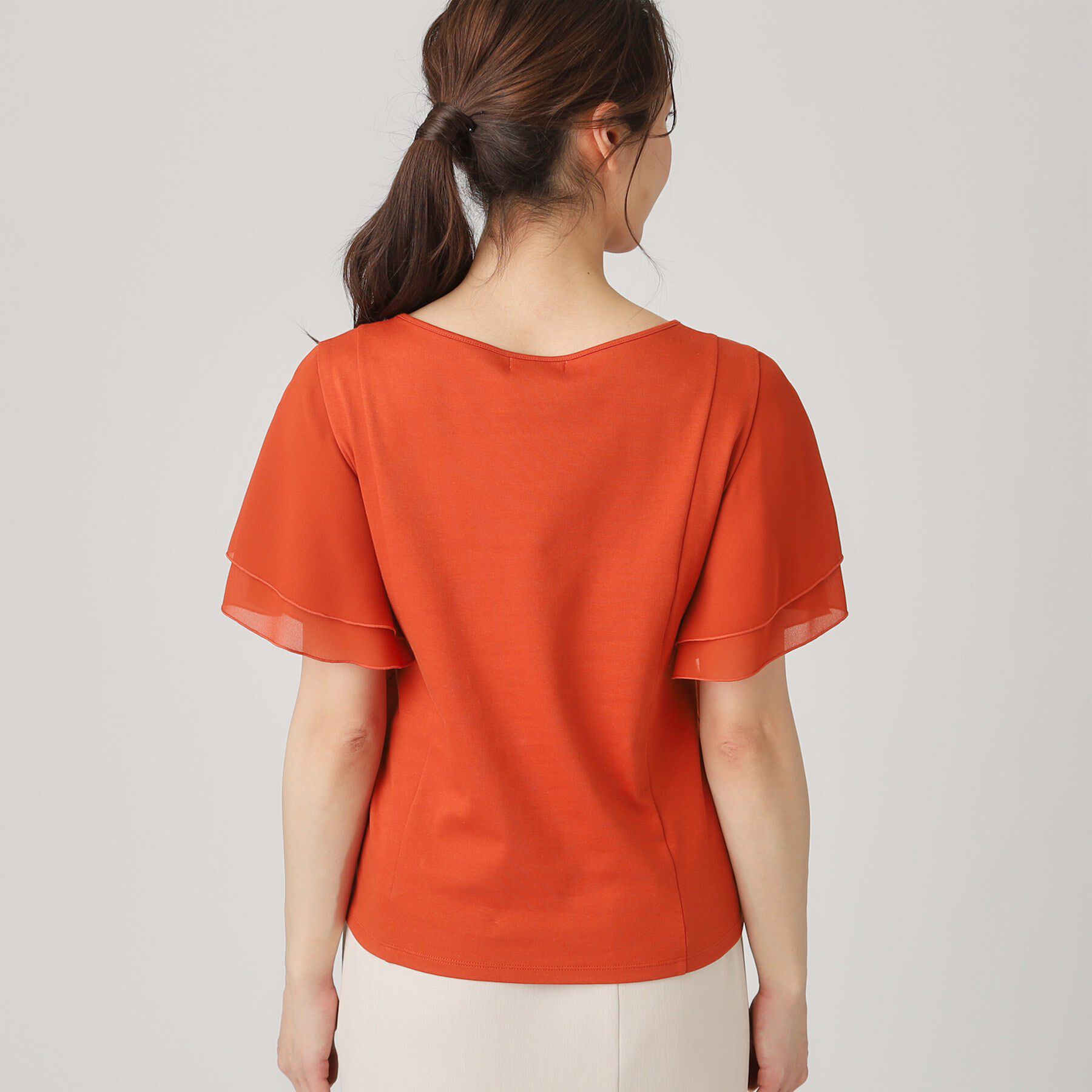 COUP DE CHANCE「【洗える／日本製】異素材組合せのジャージートップス」|Tシャツ・カットソー|