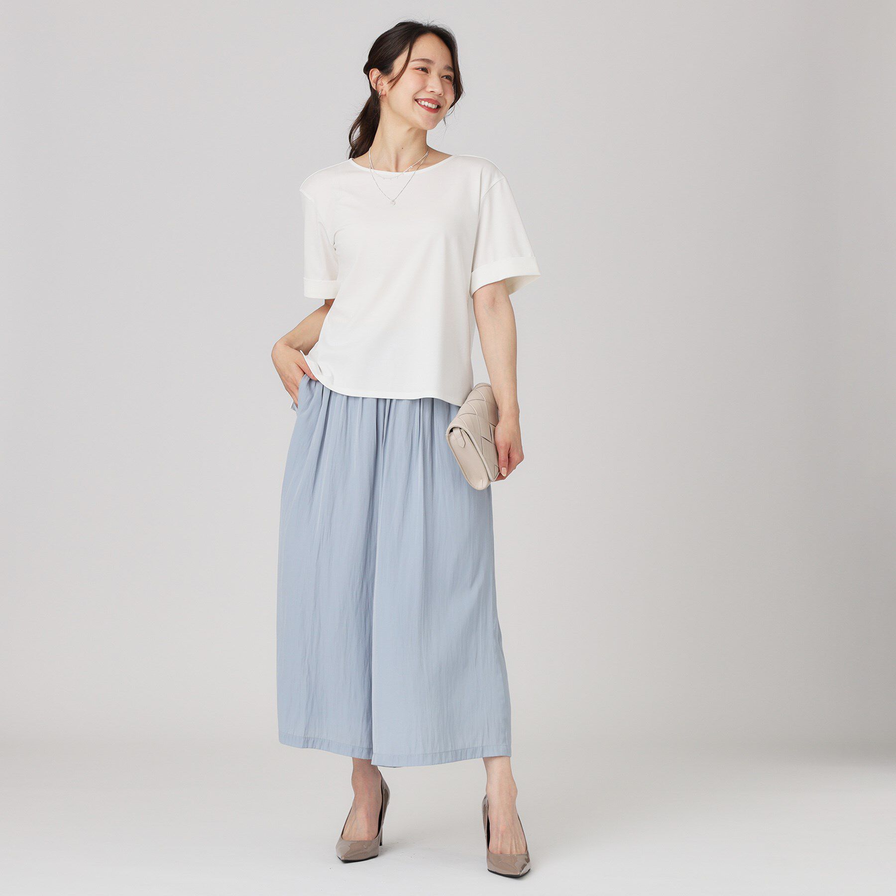 COUP DE CHANCE「【手洗い可】袖デザインのプルオーバー」|Tシャツ・カットソー|