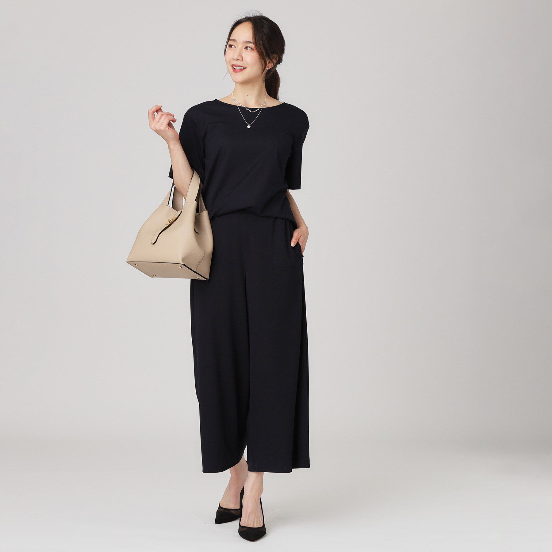 COUP DE CHANCE「【手洗い可】袖デザインのプルオーバー」|Tシャツ・カットソー|