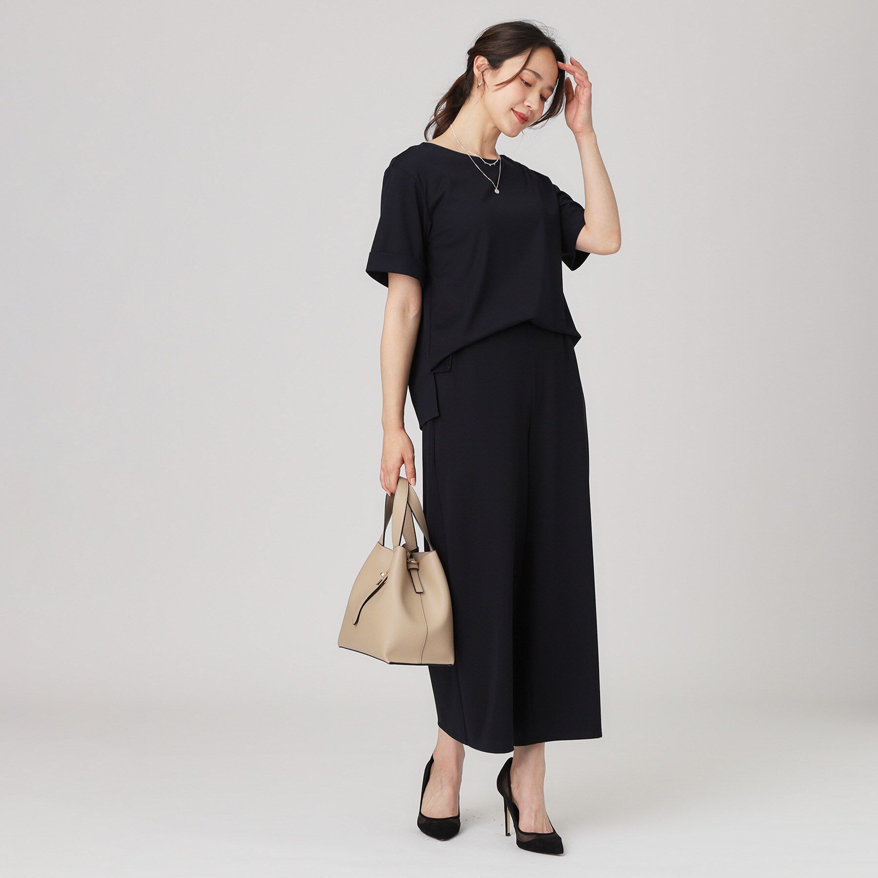 COUP DE CHANCE「【手洗い可】袖デザインのプルオーバー」|Tシャツ・カットソー|