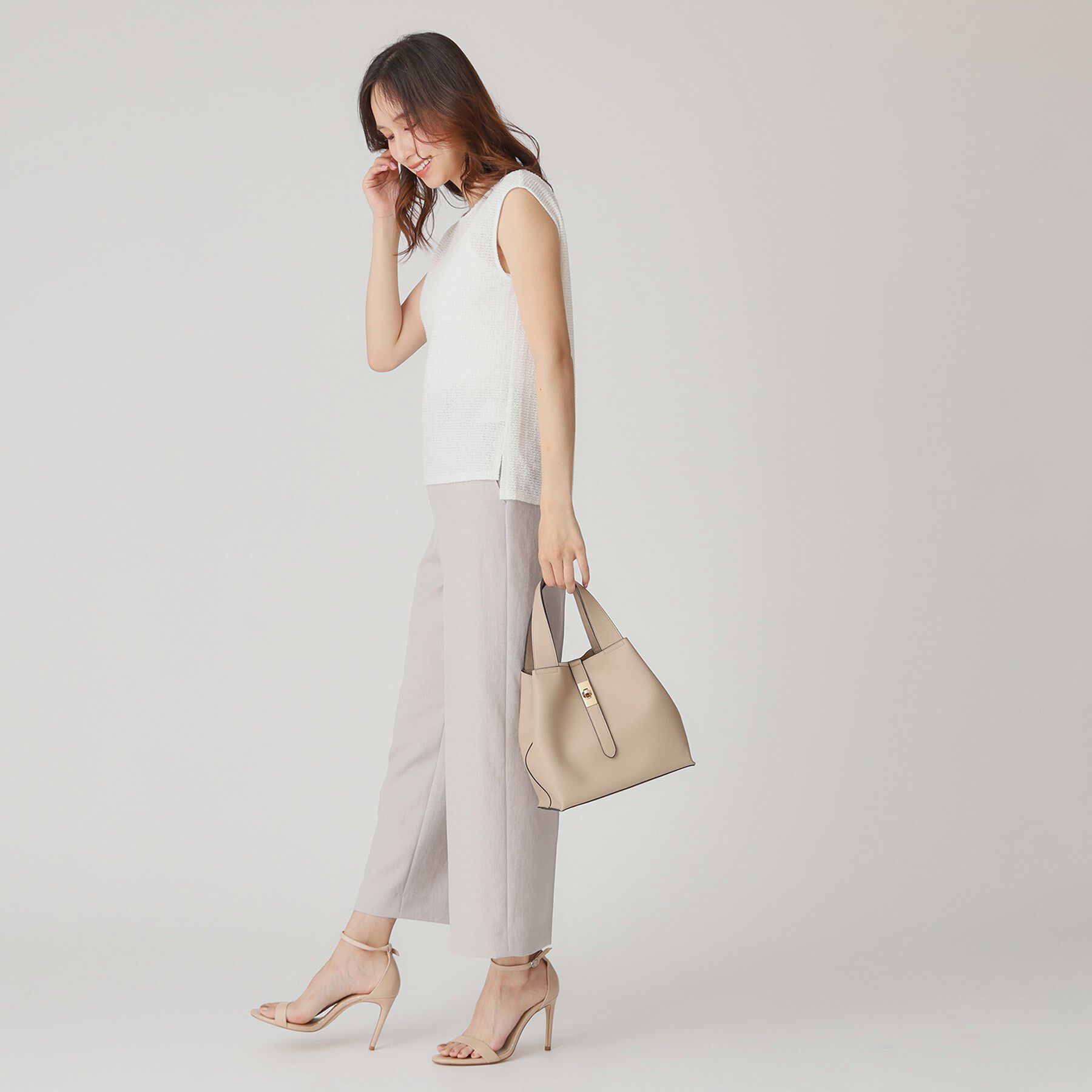 COUP DE CHANCE「【手洗い可／日本製】ジャカードジャージトップス」|Tシャツ・カットソー|