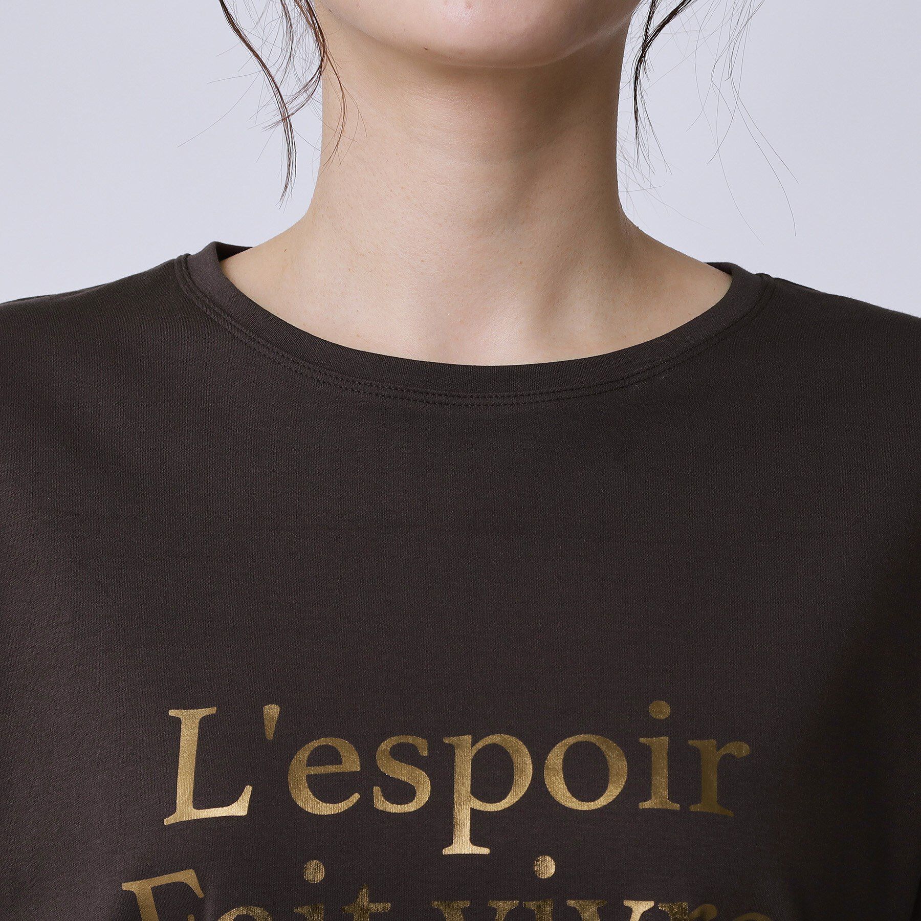 COUP DE CHANCE「【手洗い可／日本製／箔プリント】ロゴTシャツ」|Tシャツ・カットソー|