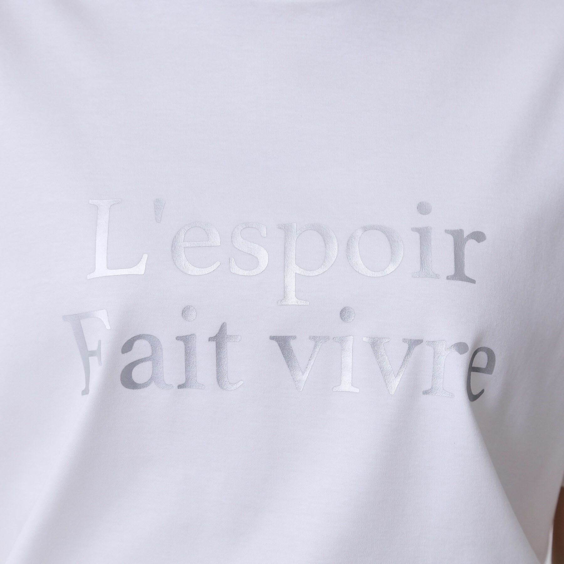 COUP DE CHANCE「【手洗い可／日本製／箔プリント】ロゴTシャツ」|Tシャツ・カットソー|