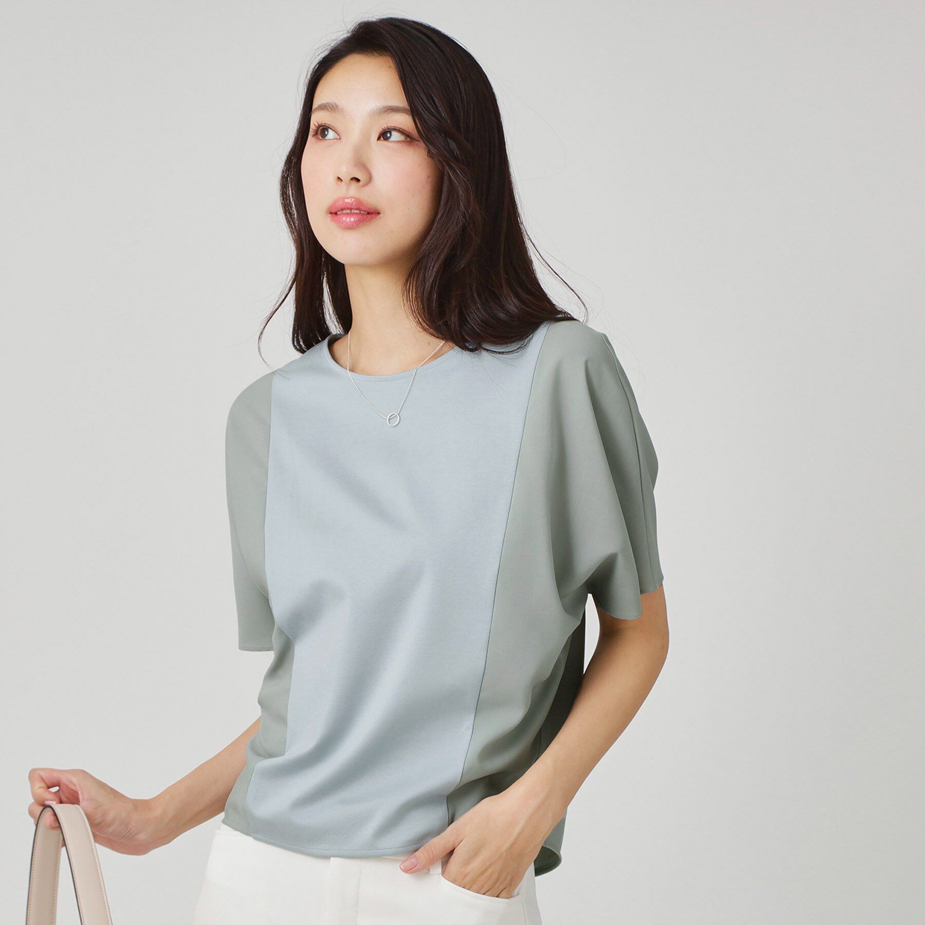 COUP DE CHANCE「【手洗い可／日本製】ドルマンジャージトップス」|Tシャツ・カットソー|