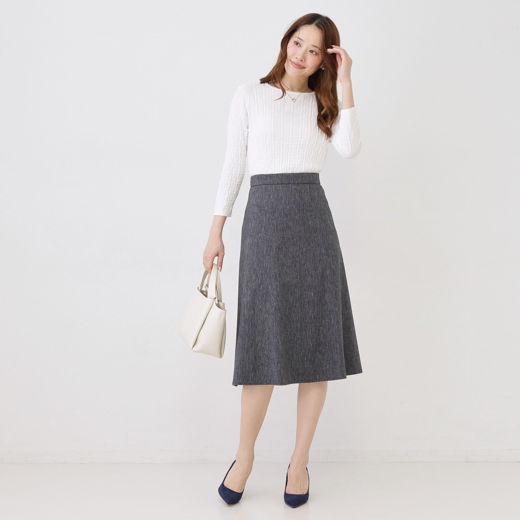 COUP DE CHANCE「【手洗い可/通勤】幾何柄編みニット」|ニット・セーター|