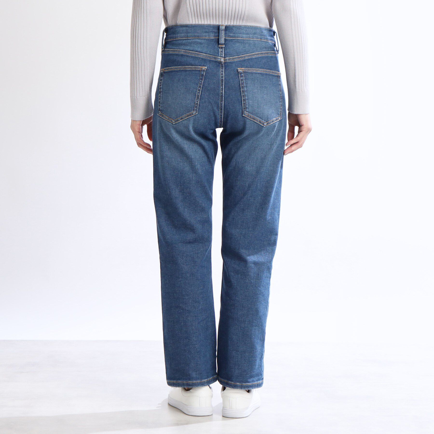 Reflect「【洗える】ストレートシルエットストレッチデニム」|デニム|