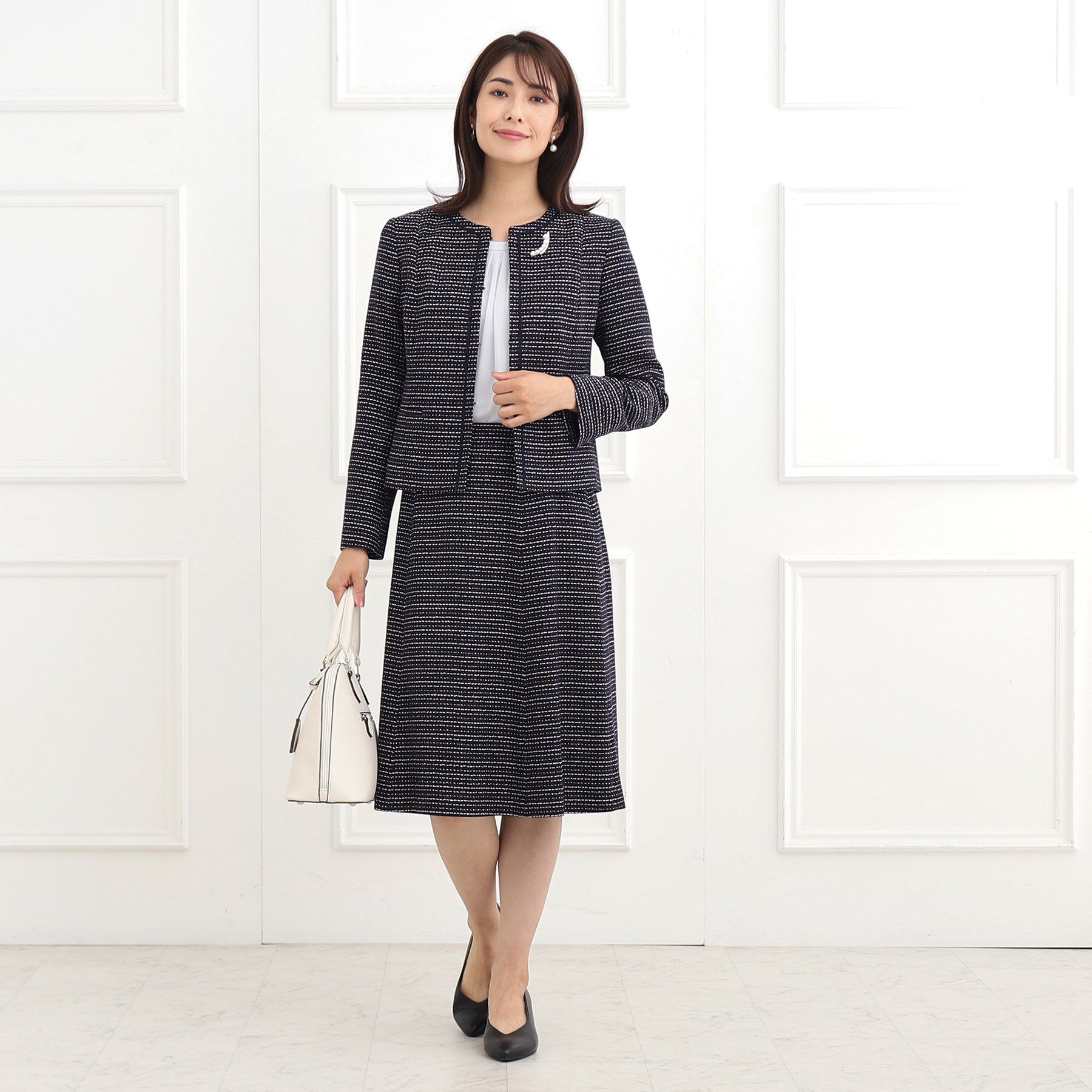 Reflect「【マシンウォッシュ可】ピンタックブラウス」|シャツ・ブラウス|